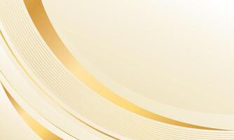Golden Curve Background with Soft Gradient Beige Tones vector