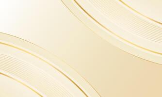 Minimalist Beige Gold Abstract Background. Elegant Cream Design for Presentation Templates vector
