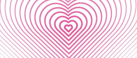 Cute abstract background with hearts vector
