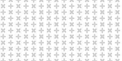 Grid of Cross Multiply Shapes Pattern Background vector