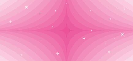 Abstract pink background with stars sparkles vector