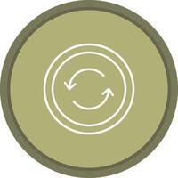 Refresh icon. colored outline icon style. vector