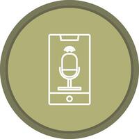 Voice Control icon. colored outline icon style. vector