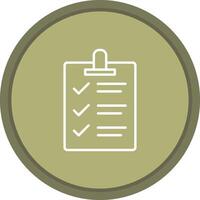 Task List icon. colored outline icon style. vector