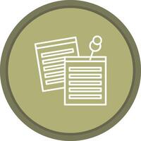 Sticky Notes icon. colored outline icon style. vector