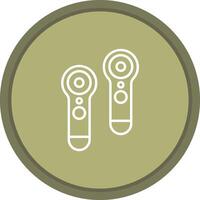 Controller icon. colored outline icon style. vector