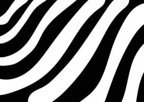 Abstract black and white wavy line patterns background. Zebra skin patterns design. vector