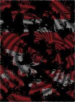 A black and red abstract pattern with a black background vector