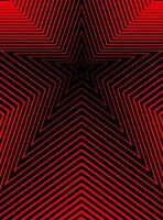 A red and black star pattern on a black background vector