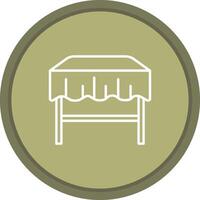 Dining Table Icon Design vector