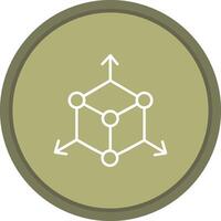Dimensions icon. colored outline icon style. vector