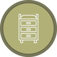 Changing Table Icon Design vector