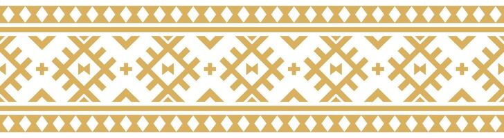 Ethnic abstract style with aztec antique border and seamless pattern motif. vector