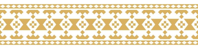 Geometric ethnic pattern aztec abstract antique border seamless. vector