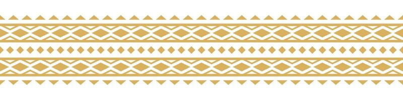 Seamless ethnic pattern with aztec retro border and artistic design. vector