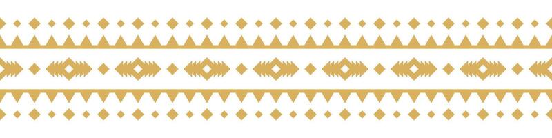 Seamless ethnic pattern aztec textile and fabric border motif. vector