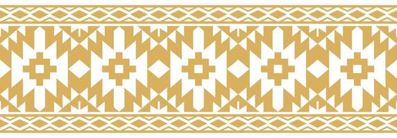 Seamless ethnic design with retro aztec border and ornament. vector