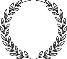 Round frames with eucalyptus branches. vector