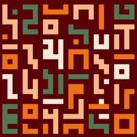 an abstract pattern made up of different colored squares vector