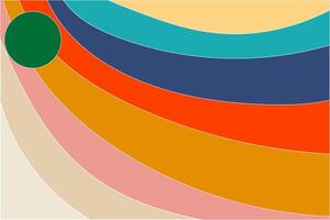a colorful abstract painting with a green dot vector