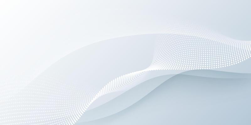 Abstract wave lines pattern, dot line particle on white, gray color background. Modern graphic design. Flowing halftone, gradient curve shape for data futuristic, technology background