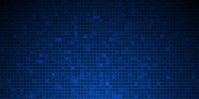 Abstract grid pixel pattern background. Illustration element with square, geometric mosaic, texture on dark blue color. Digital datum, technology background vector