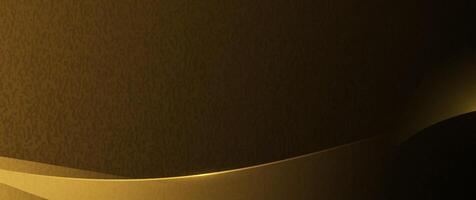 Abstract light gold effect, grunge texture and gradient color for luxury wallpaper, template banner, background vector