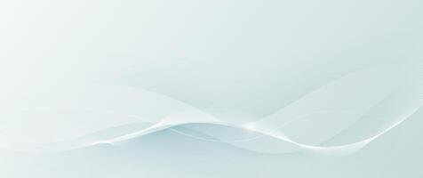 Dot and wave line pattern on white gray color background vector
