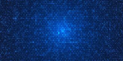 Abstract grid pixel pattern background. Illustration element with square, geometric mosaic, texture on dark blue color. Graphic design for digital datum, technology futuristic background vector