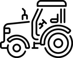 A line style icon of tractor vector