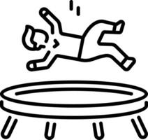 A line style icon of rescue net vector