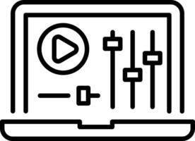 A line style icon of editing vector