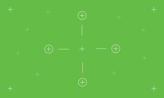 Tracking Markers Camera Focus Overlay VFX Motion Green Screen Background. vector