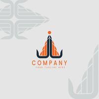 J and L Letter Logo with Tree Silhouette Modern Abstract Nature and Growth Concept for Branding vector
