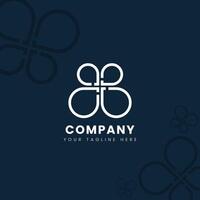 Modern Abstract Floral Loop Logo Design for Branding and Creative Business Identity vector