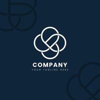 Minimalist Knot Loop Logo Design for Elegant Modern Business and Professional Branding vector
