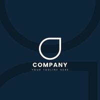 Modern Minimalist Drop Shape Logo Design for Corporate Branding and Professional Identity vector
