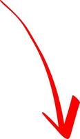 Hand Drawn Arrow Pointing Right vector