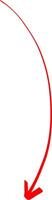 Red Arrow Graphic in Ink Style vector