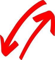 Quick Sketch of Red Arrow Direction vector
