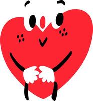 Laughing And Crying Love Mascot Art vector