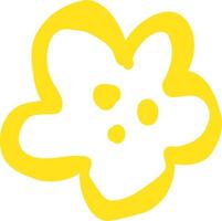 Kids Style Flower Leafs Design vector