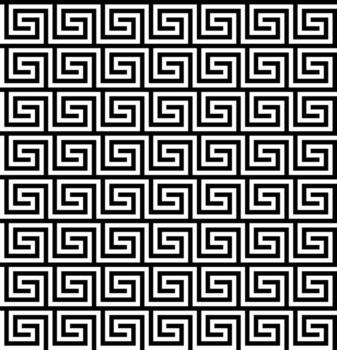 Geometric Greek Key Meander Maze Seamless Pattern Abstract Background Illustration vector