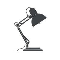 Adjustable Gray Desk Lamp Icon Illustration Design Element vector