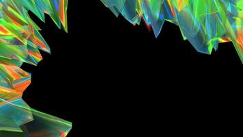 Abstract Colorful Background Animation With Black Copy Space video