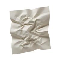 Crumpled Beige Paper Texture, Abstract Background for Creative Projects and Mockups photo