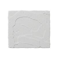 Close-up of a Square of White Stone or Concrete with Rough Texture, Ideal for Backgrounds and Creative Projects Requiring a Natural, Minimalist Look photo