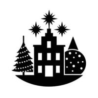 tinsel townie Christmas vector