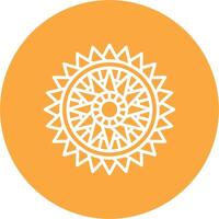 Mandala Interactive Icon Badge vector