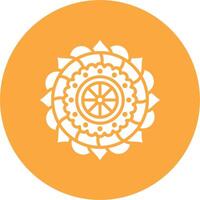 Mandala Minimal Design Badge vector
